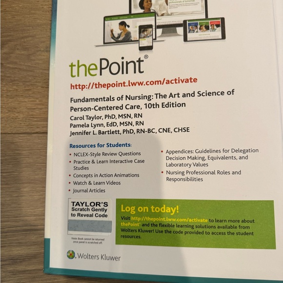 Wolters Kluwer Fundamentals of Nursing Textbook, 10th Edition - Picture 3 of 4